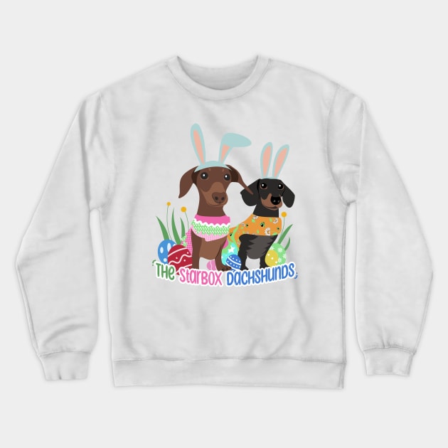 The Starbox Dachsunds Easter Edition Crewneck Sweatshirt by Moonpie Starbox